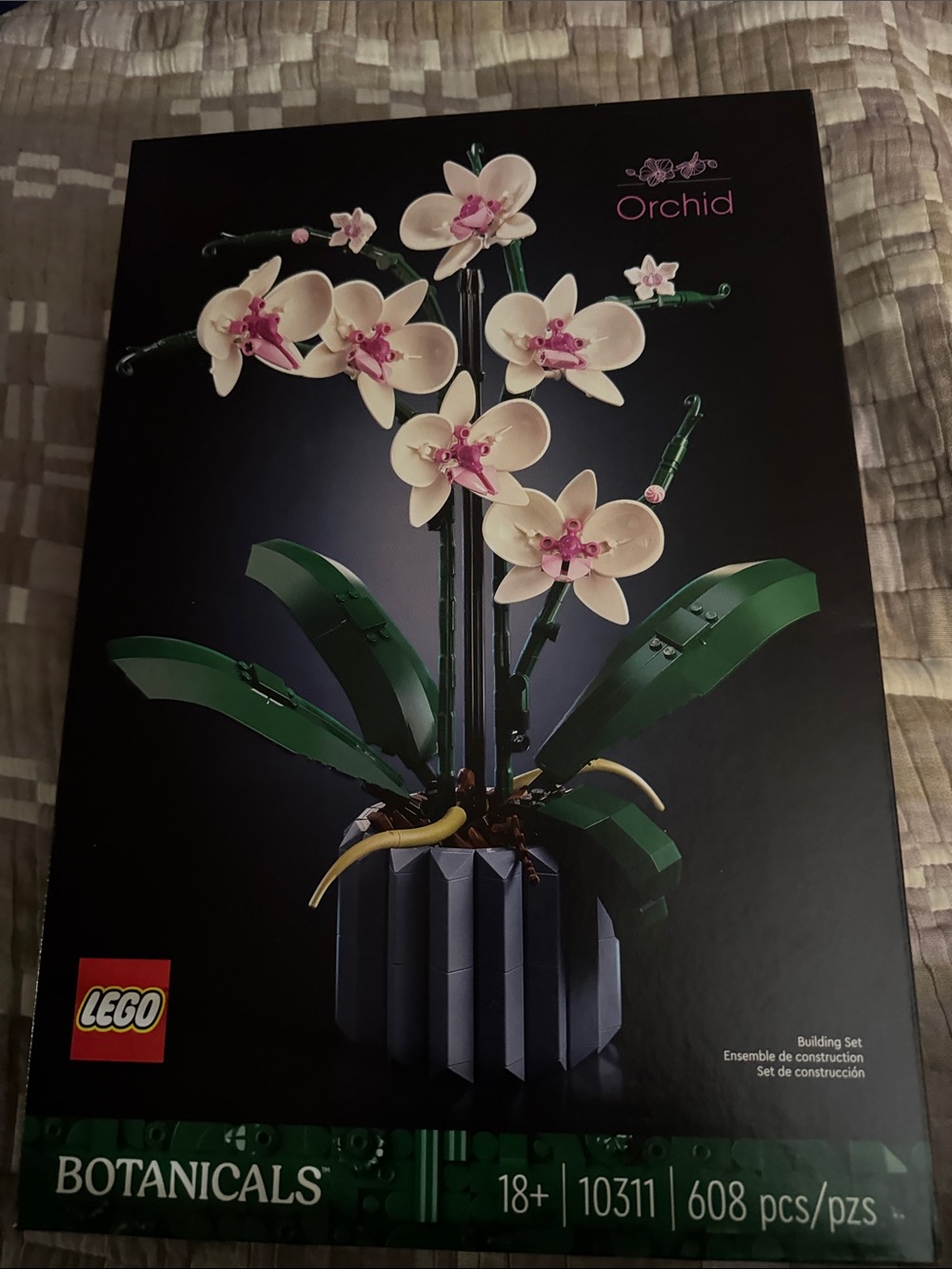 Lego Orchid Botanicals - White and Pink Floral Display